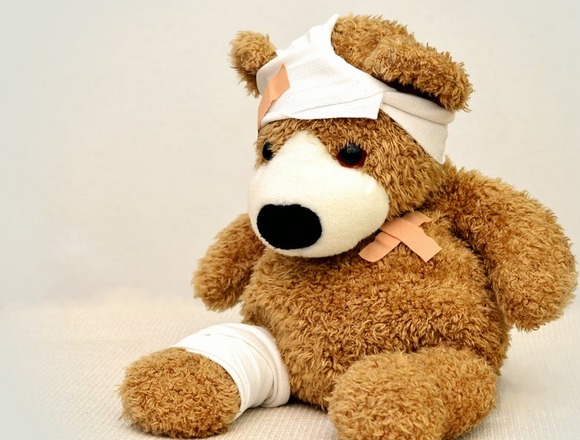 bandaged teddy